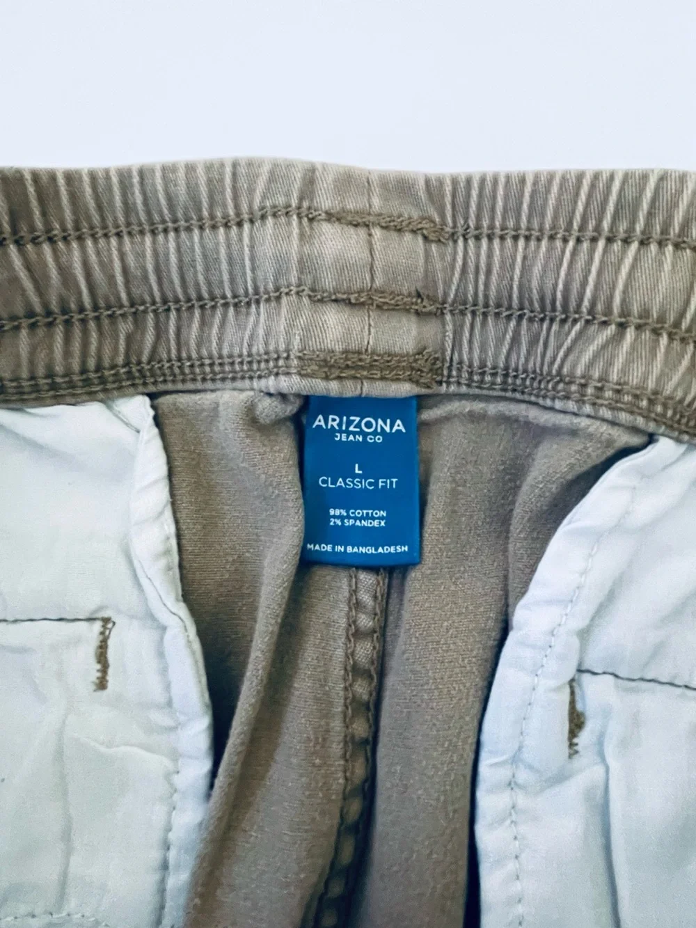 Arizona Jean Co. Classic Fit Drawstring Shorts - Olive - Picture 3 of 3